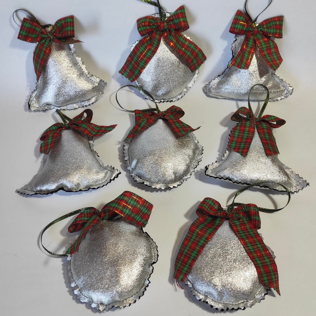 Adorno Navideño textil metalizado