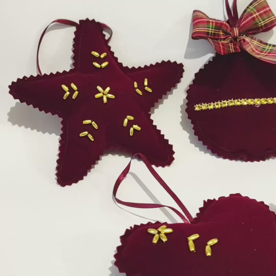Adorno navideño Gamuzado